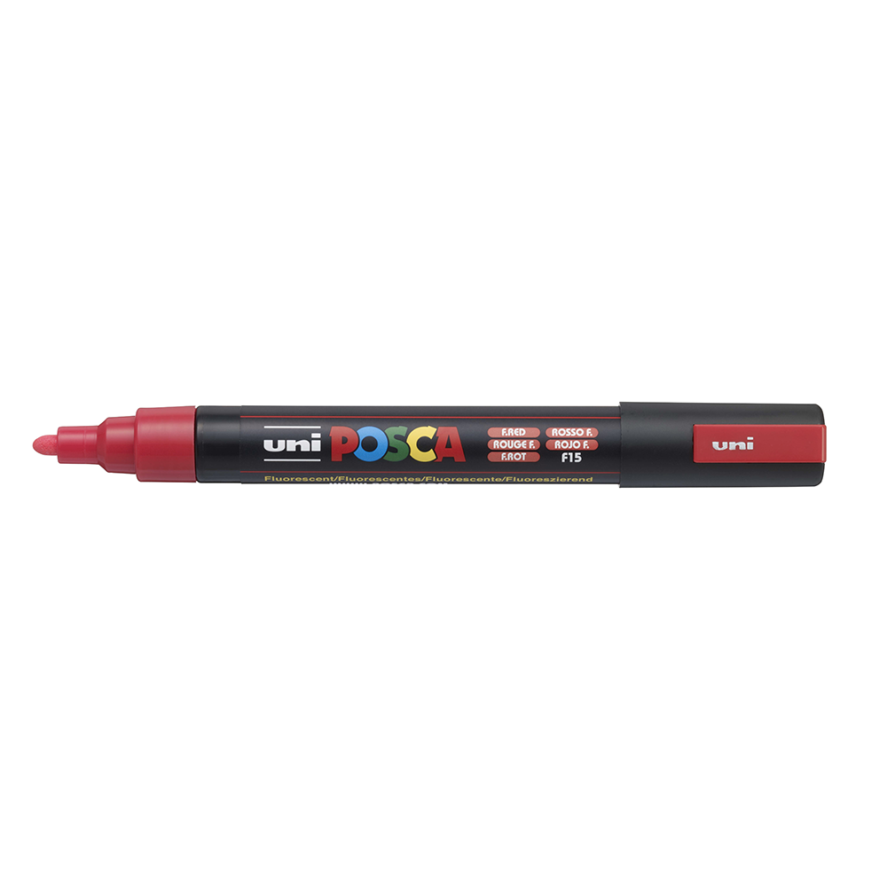 POSCA - Marqueur Pointe Conique Moyenne - Rouge Fluo