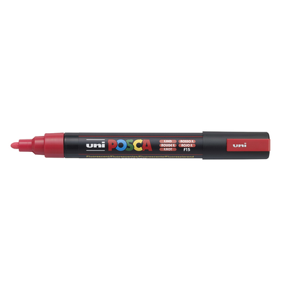 POSCA - Marqueur Pointe Conique Moyenne - Rouge Fluo