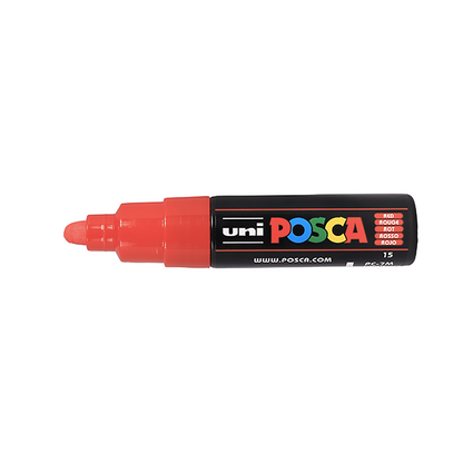 POSCA - Marqueur Pointe Conique Large - Rouge