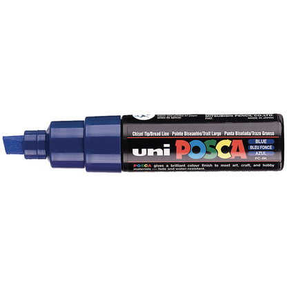 POSCA - Marqueur Pointe Biseautée Large - Bleu Foncé