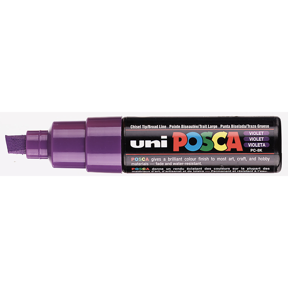 POSCA - Marqueur Pointe Biseautée Large - Violet