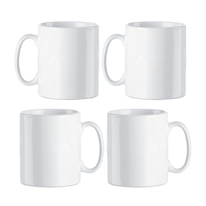 MissKraft - Lot de 4 Mugs pour Sublimation - 440 ml