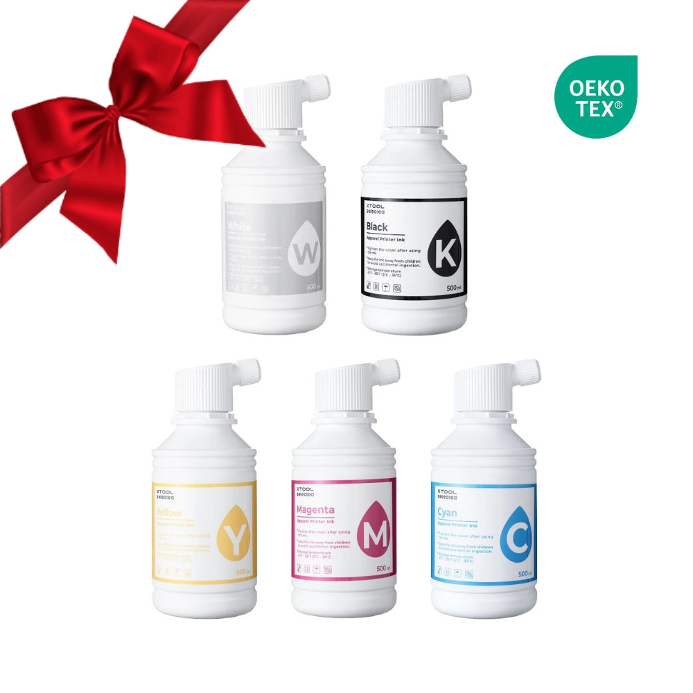 Pack 5 Couleurs xTool - Encres DTF pour Apparel Printer
