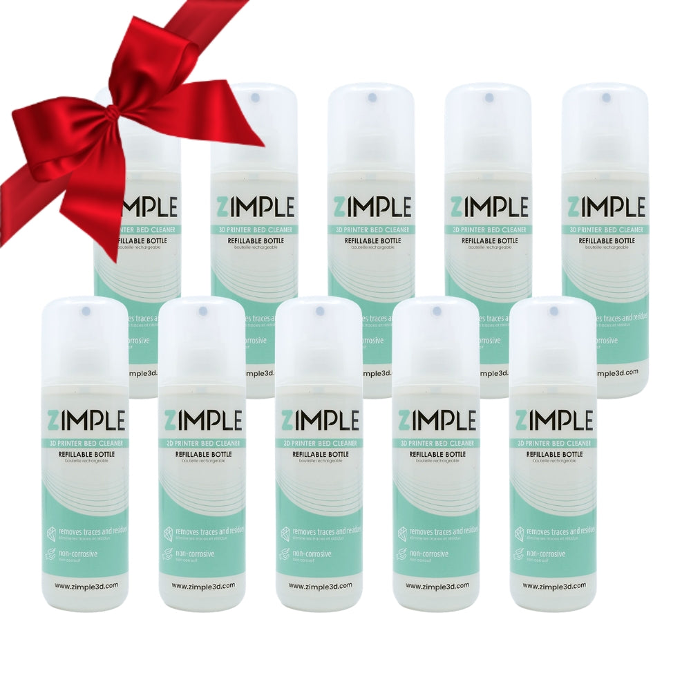 Pack Zimple3D - Lot de 10 Zicleaner Mini Format 120 ml