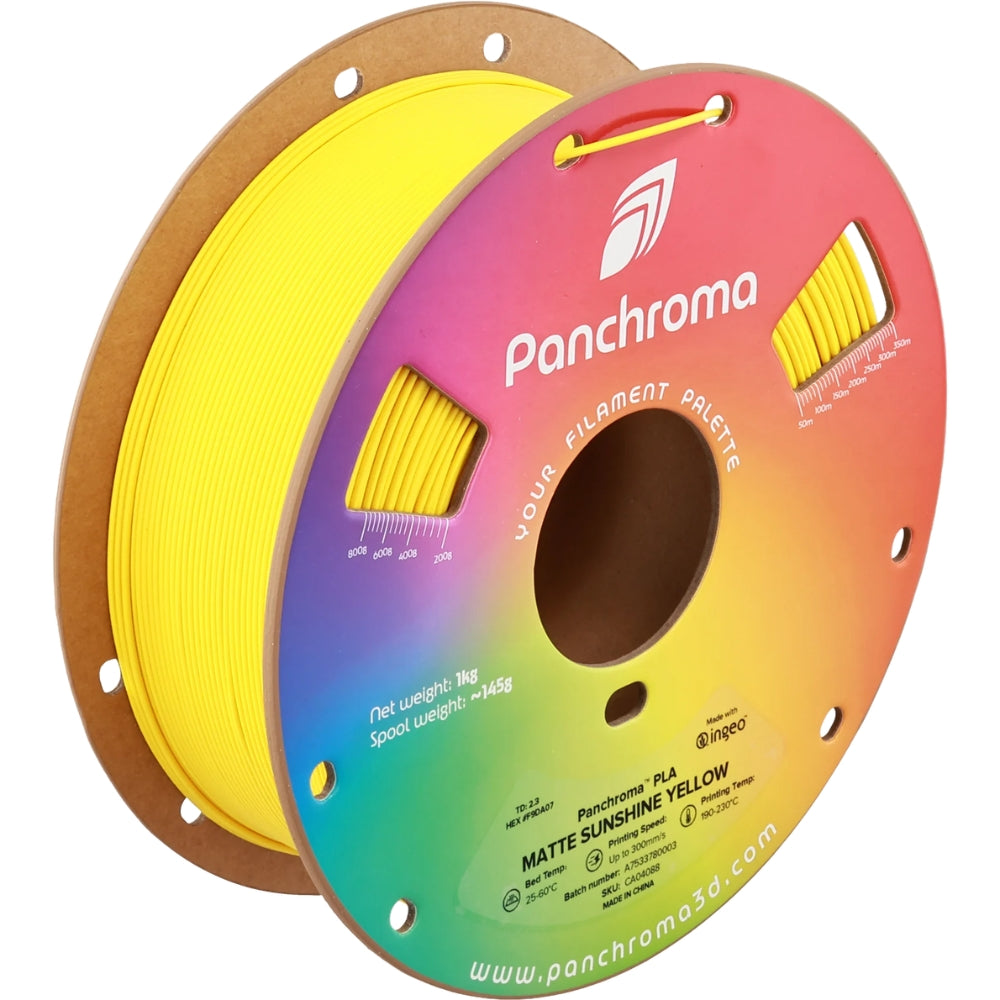 Panchroma PLA - Mat Jaune Soleil (Matte Sunshine Yellow) - 1,75 mm - 1 kg