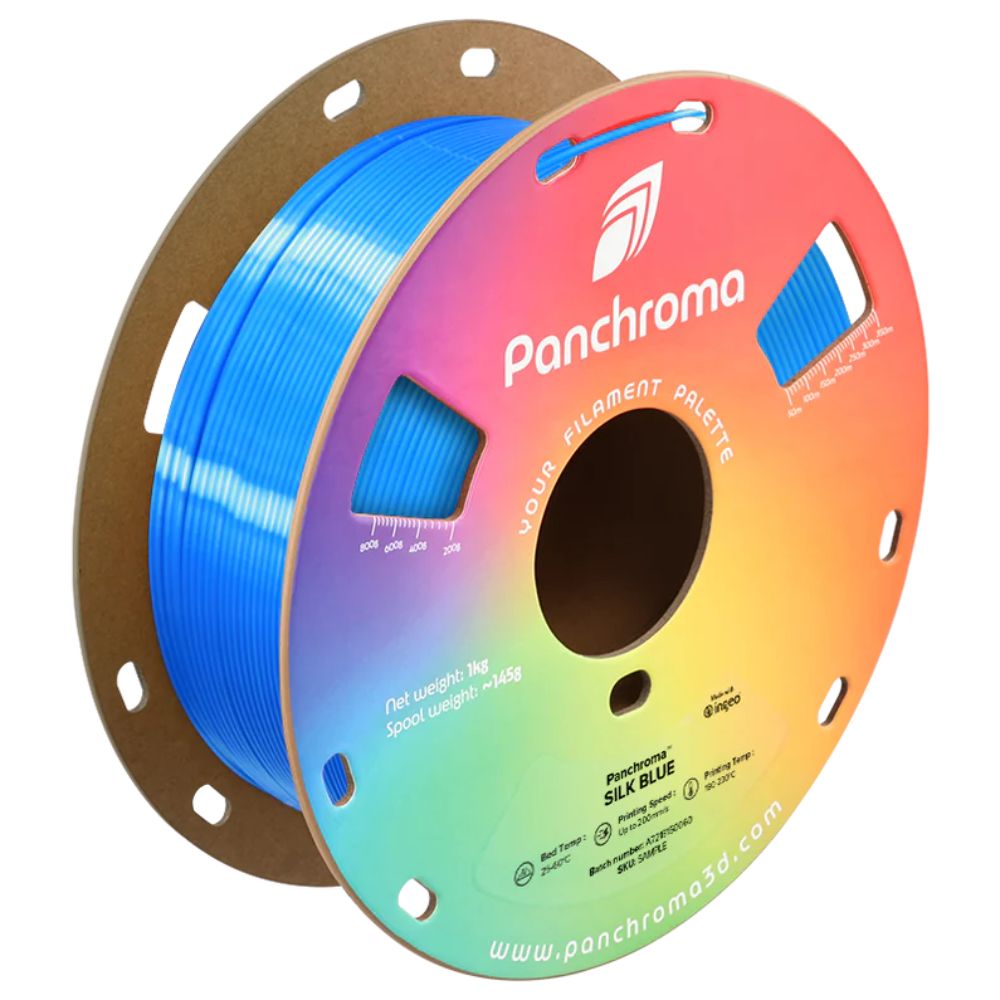 Panchroma PLA - Bleu Soie (Silk Blue) - 1,75 mm - 1 kg