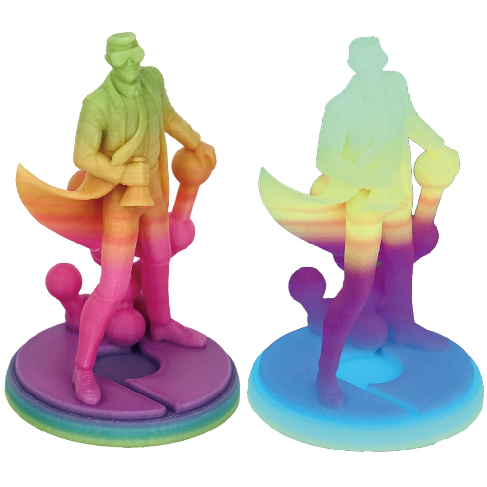 Panchroma PLA Dégradé - Phosphorescent Arc-en-Ciel (Gradient Luminous Rainbow) - 1,75 mm - 1 kg