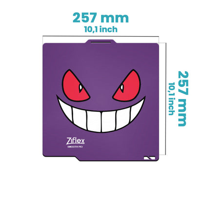 Ziflex - Plateau Flexible PEI 257 x 257 mm Lisse - Bambu Lab Séries X1/X2/P1/P2/A1 - Édition Limitée - Ecto