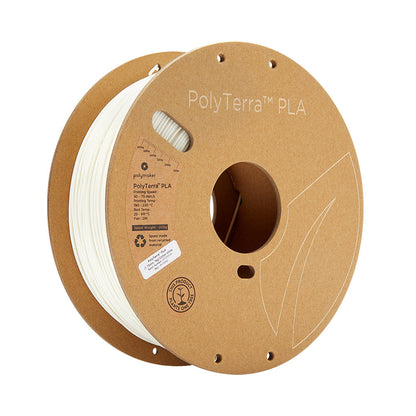 Polymaker - PolyTerra PLA - Blanc Coton (Cotton White) - 1,75 mm - 1 kg