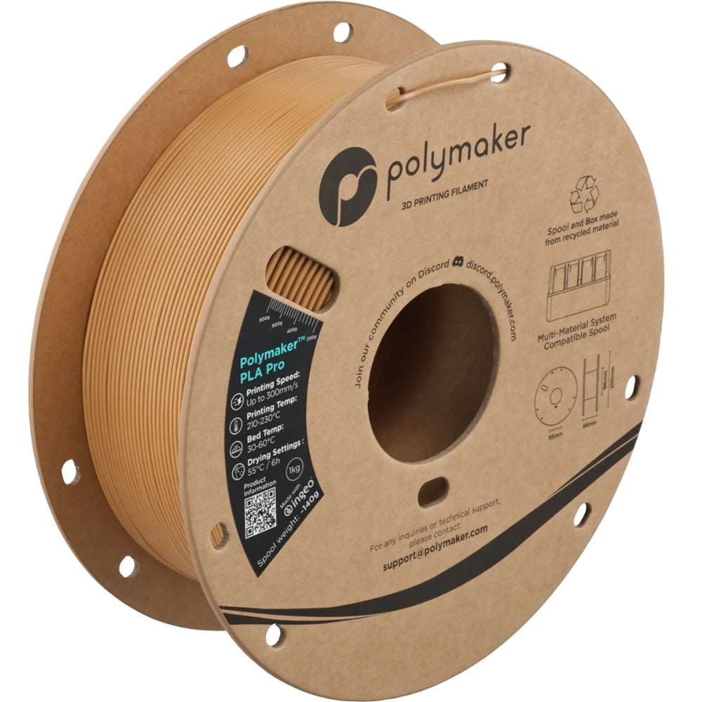 Polymaker - PLA Pro - Beige Armée (Army Beige) - 1,75 mm - 1 kg
