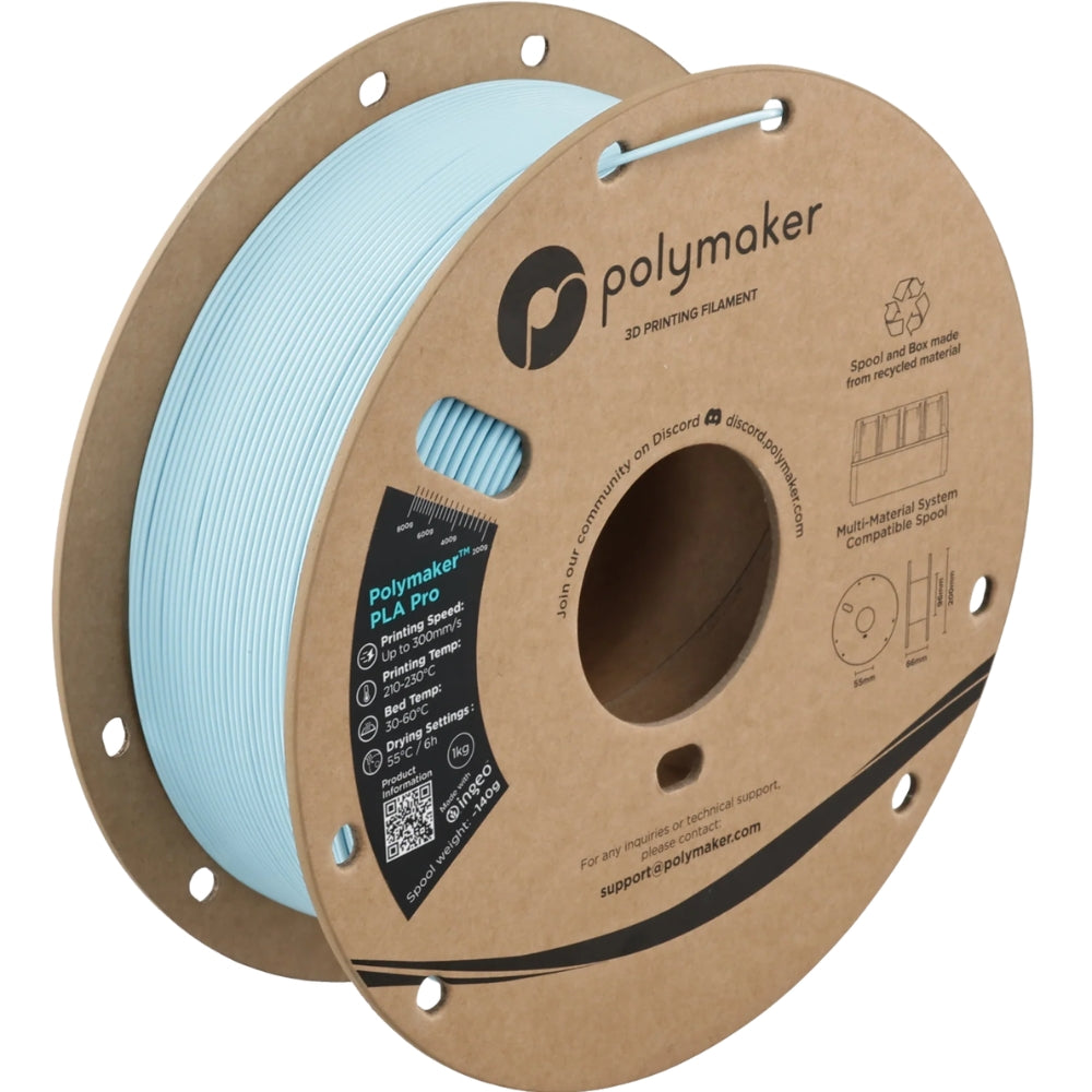 Polymaker - PLA Pro - Bleu Clair (Light Blue) - 1,75 mm - 1 kg