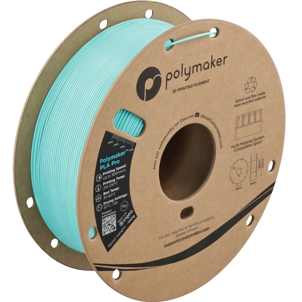 Polymaker - PLA Pro - Bleu Sarcelle (Teal) - 1,75 mm - 1 kg