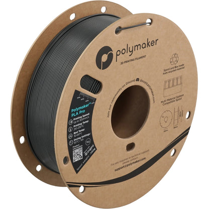 Polymaker - PLA Pro - Gris Foncé (Dark Grey) - 1,75 mm - 1 kg