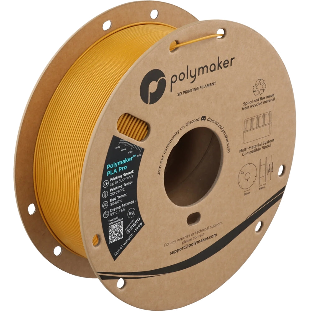 Polymaker - PLA Pro Metallic -  Or (Gold) - 1.75mm - 1kg
