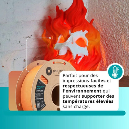 Polymaker - HT-PLA - Dégradé Enflammé (Gradient Fire) - 1,75 mm - 1 kg