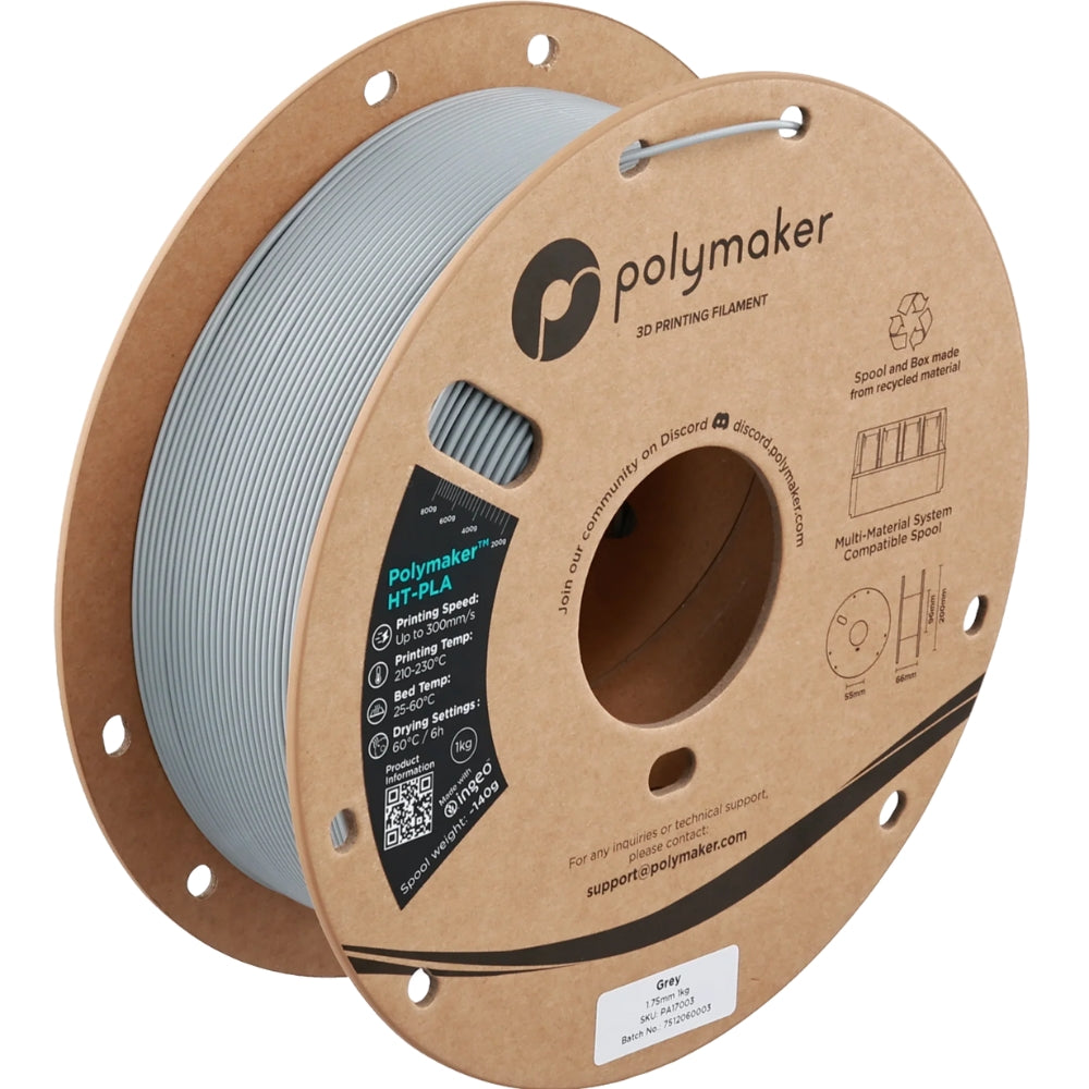 Polymaker - HT-PLA - Gris (Grey) - 1,75 mm - 1 kg