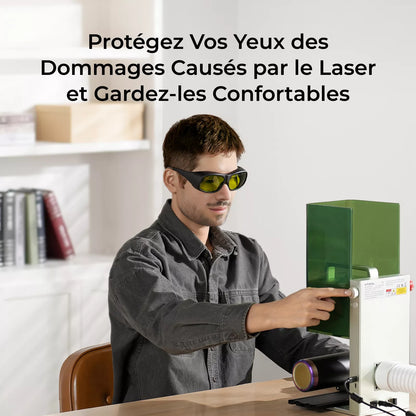 xTool - Lunettes de Sécurité pour Laser - 190nm-460nm & 800nm-1100nm