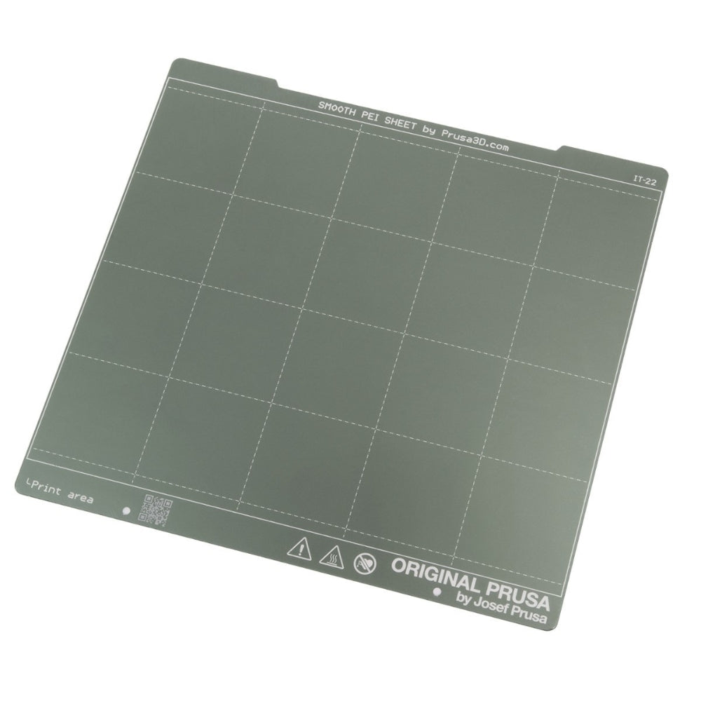 Prusa - Séries MK/Core ONE - Plaque en acier lisse PEI (Double-Sided Smooth PEI Spring Steel Sheet)