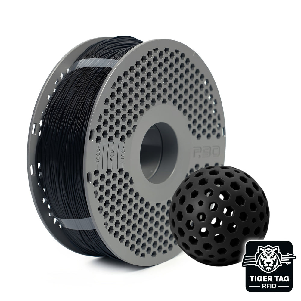 R3D - TPU Matte - Noir (Black) - 1,75 mm - 1 kg avec RFID TigerTag
