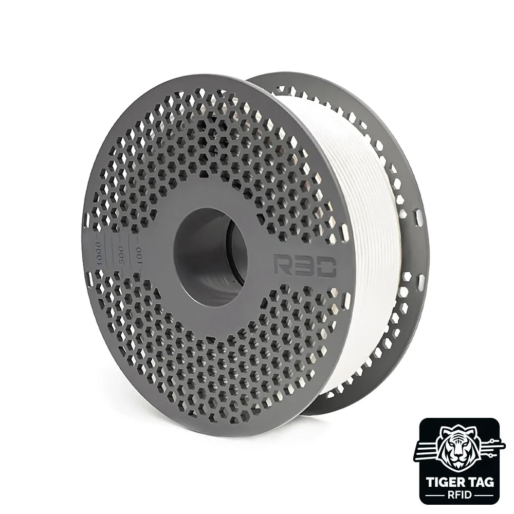 R3D - PLA High-speed - Blanc (White) - 1,75 mm - 1 kg avec RFID TigerTag