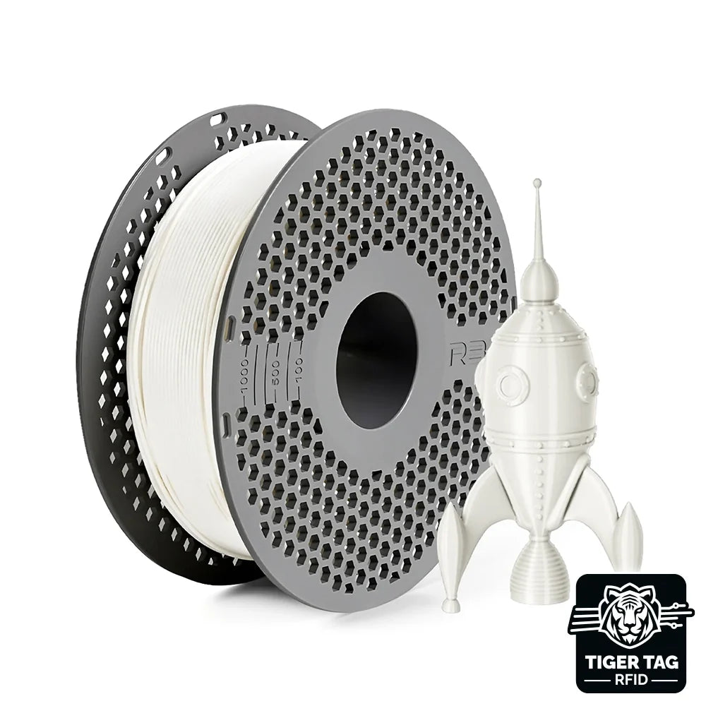 R3D - PLA High-speed - Blanc (White) - 1,75 mm - 1 kg avec RFID TigerTag