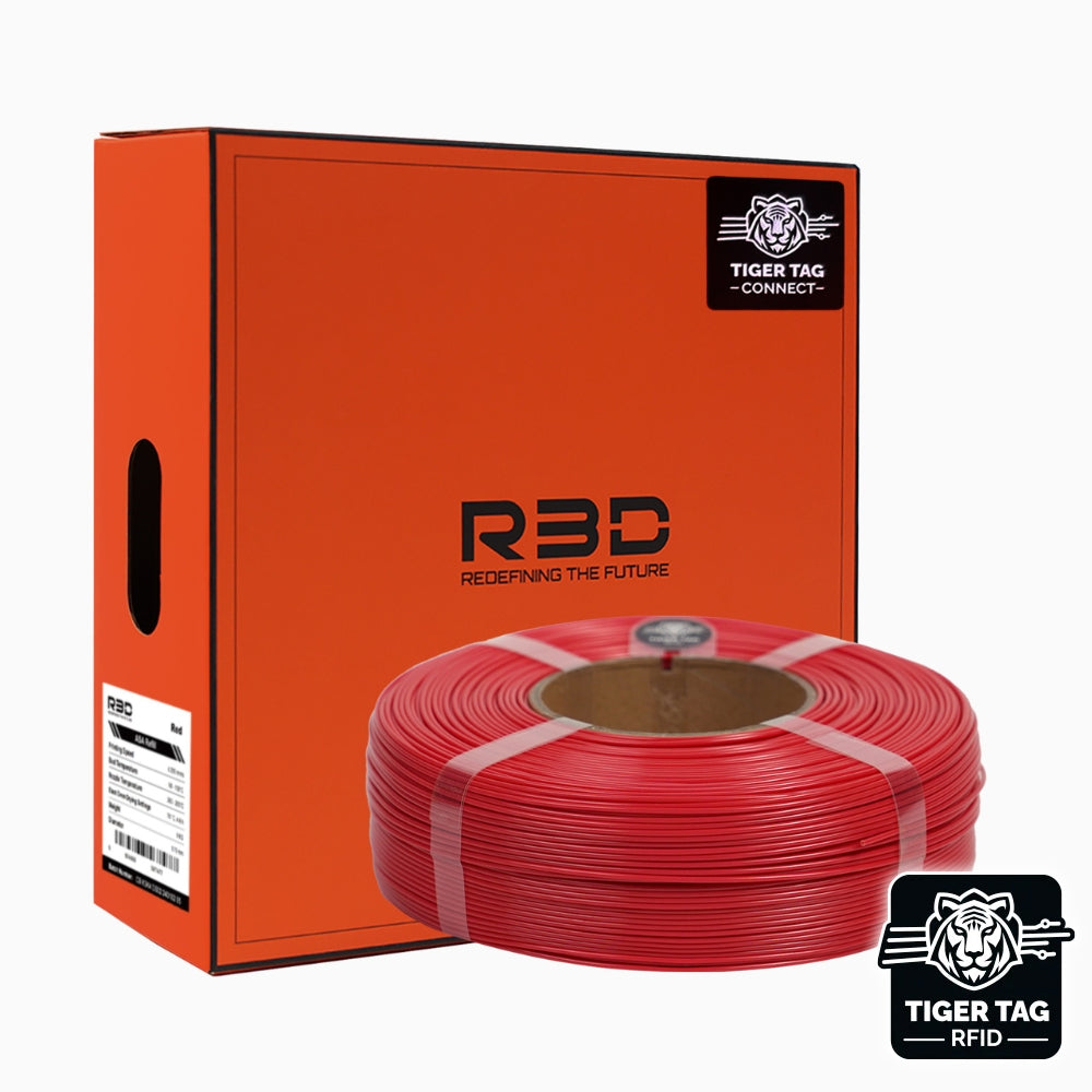 R3D - ASA - Rouge (Red) - 1,75 mm - 1 kg Refill avec RFID TigerTag