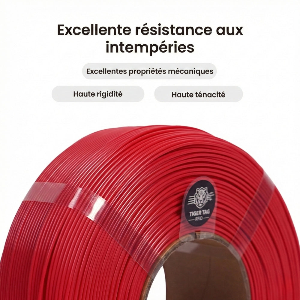 R3D - ASA - Rouge (Red) - 1,75 mm - 1 kg Refill avec RFID TigerTag