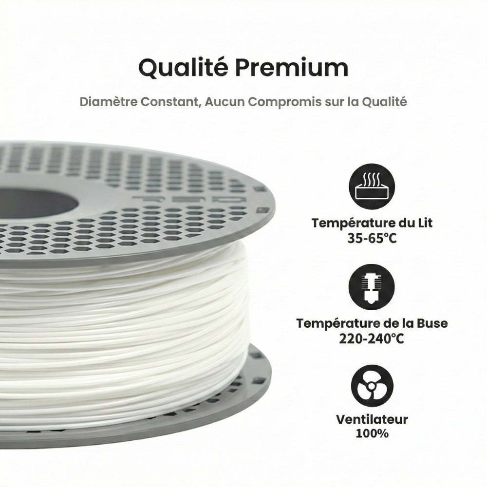 R3D - PEBA 90A - Blanc (White) - 1,75 mm - 1 kg avec RFID TigerTag