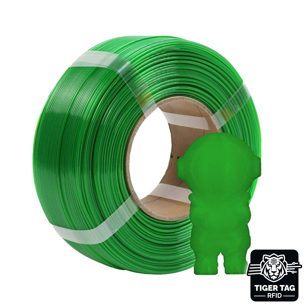 R3D - PETG High-Speed - Vert Transparent (Green Transparent) - 1,75 mm - 1 kg Refill avec RFID TigerTag