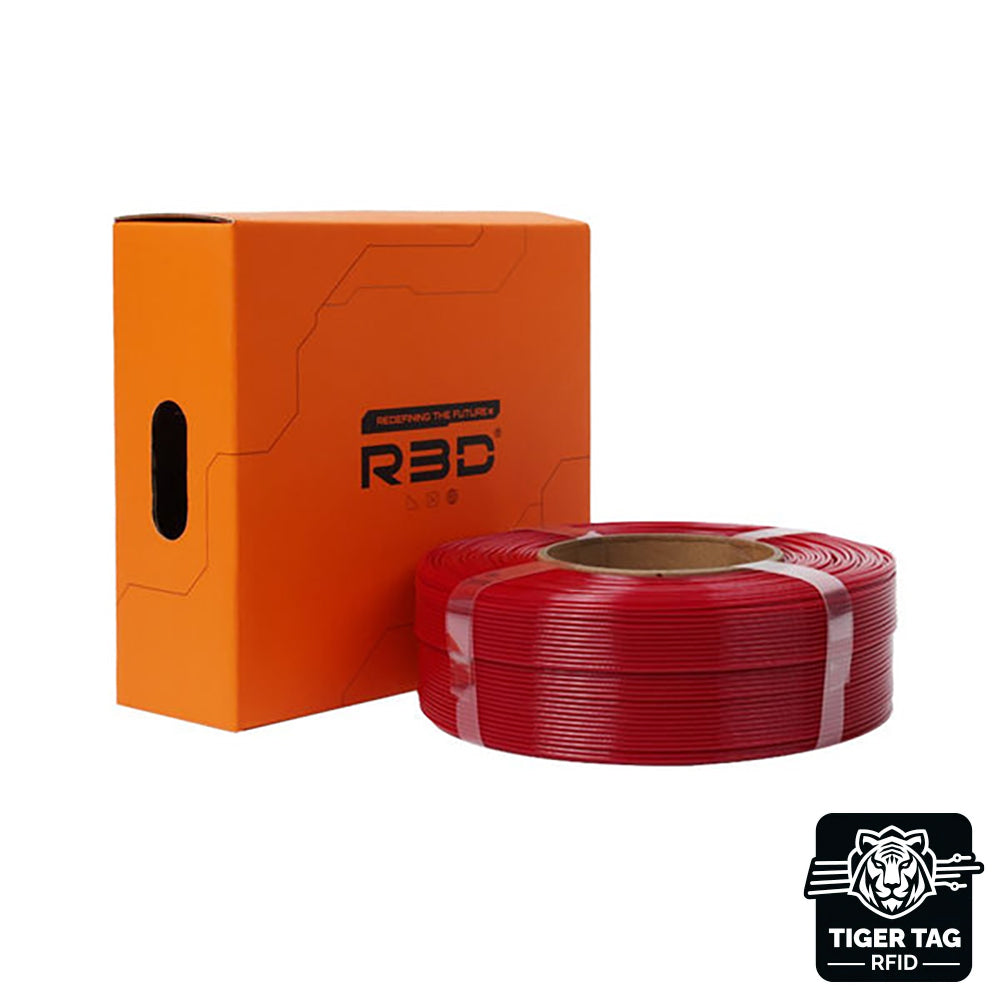 R3D - PETG High-Speed - Rouge (Red) - 1,75 mm - 1 kg Refill avec RFID TigerTag