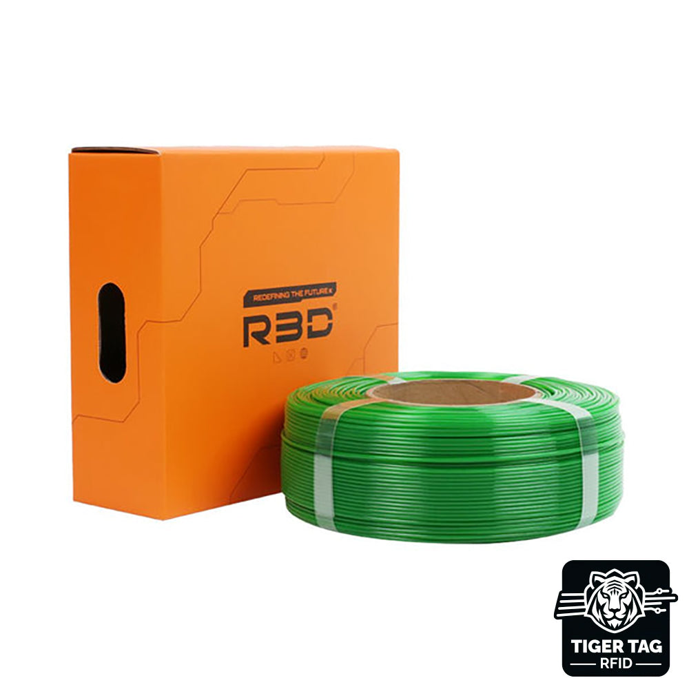 R3D - PETG High-Speed - Vert Transparent (Green Transparent) - 1,75 mm - 1 kg Refill avec RFID TigerTag