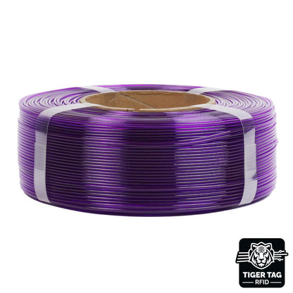 R3D - PETG High-Speed - Violet Transparent (Transparent Purple) - 1,75 mm - 1 kg Refill avec RFID TigerTag