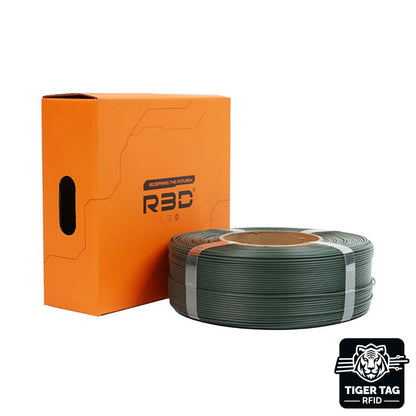 R3D - PETG-CF High-Speed (Carbon) - Vert Olive (Olive Green) - 1,75 mm - 1 kg Refill avec RFID TigerTag