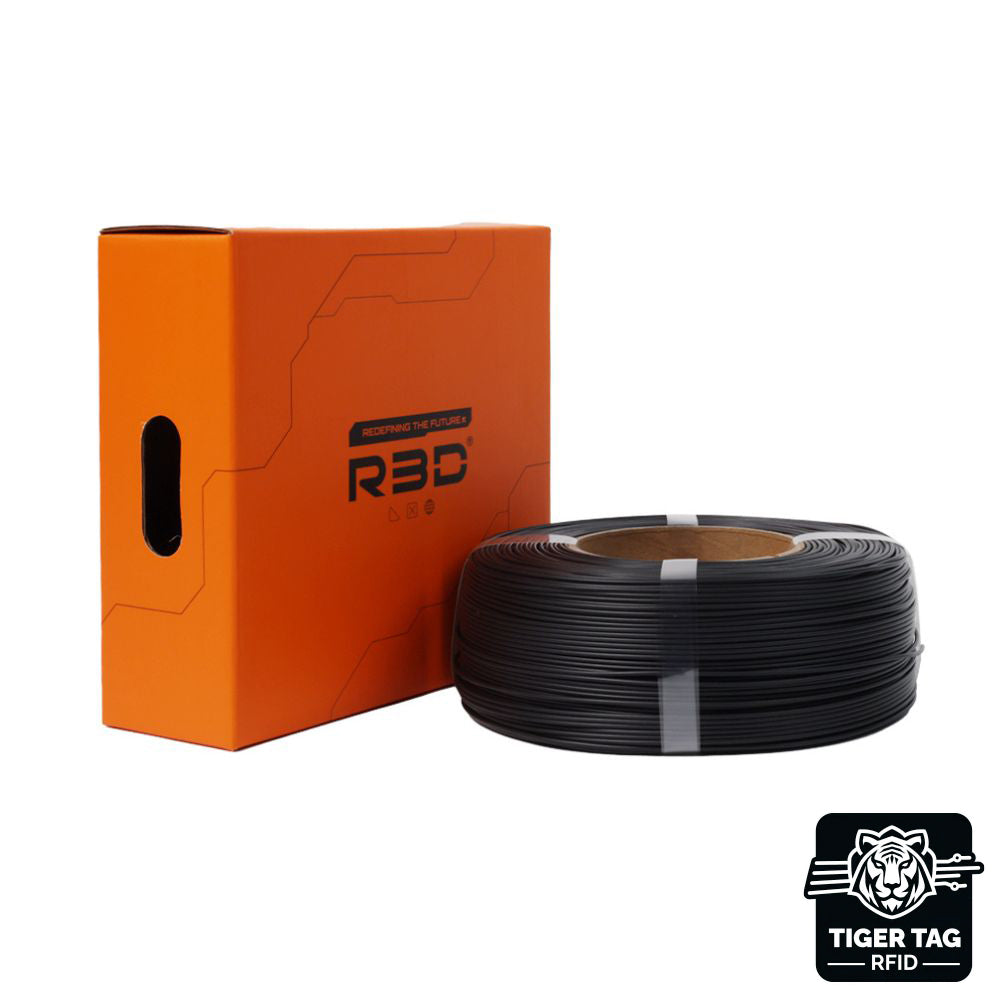 R3D - PLA High-speed - Noir Mat (Matte Black) - 1,75 mm - 1 kg Refill avec RFID TigerTag