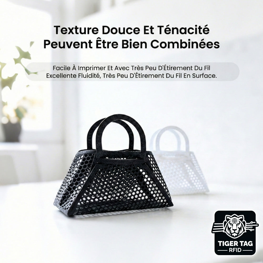 R3D - TPU (95A) - Noir (Black) - 1,75 mm - 1 kg - Refill avec RFID TigerTag