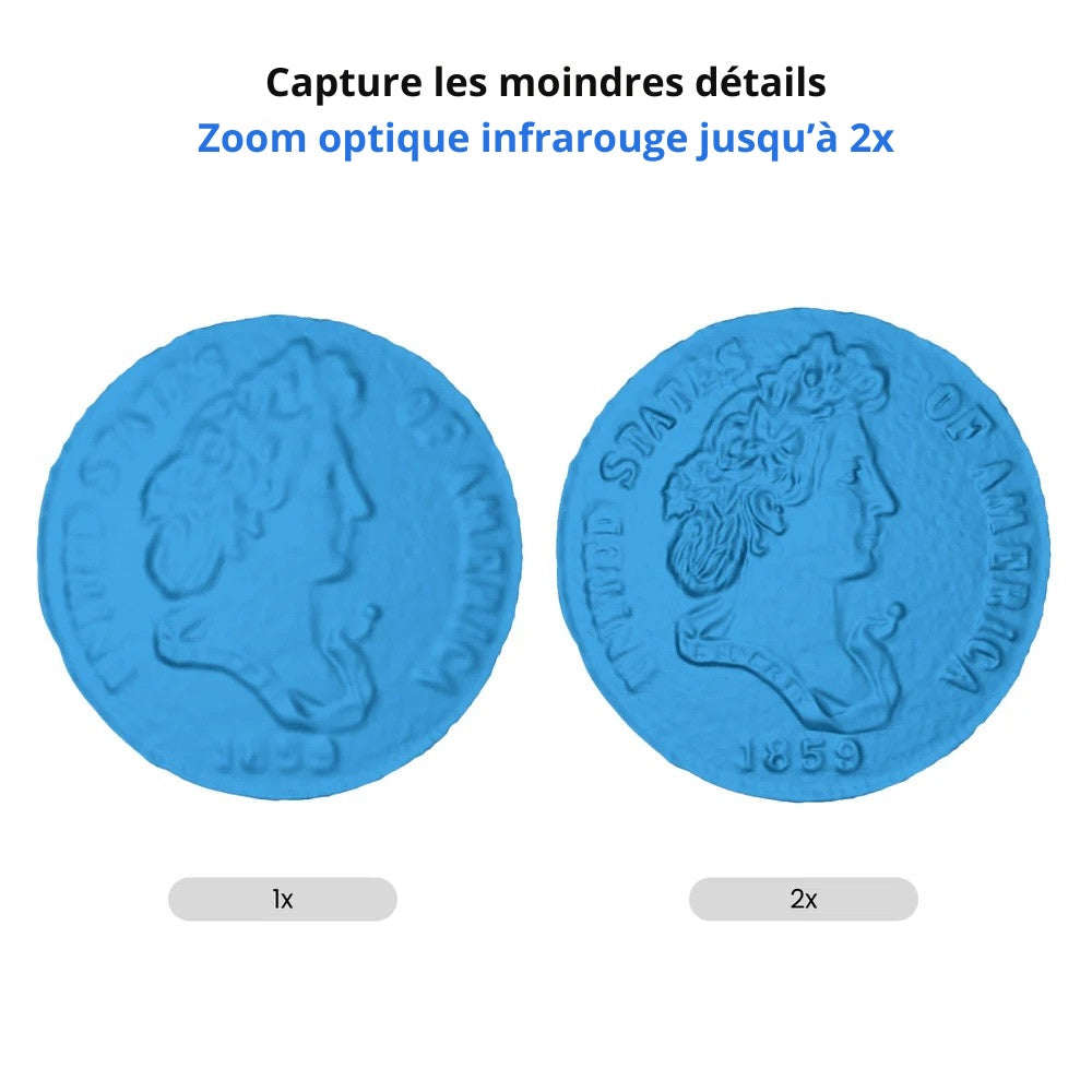Revopoint - Miraco Plus - Premier Scanner 3D Autonome avec des Capacités de Métrologie Photogrammétr