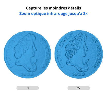 Revopoint - Miraco Plus - Premier Scanner 3D Autonome avec des Capacités de Métrologie Photogrammétr
