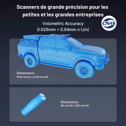 Revopoint - Trackit - Scanner 3D à Suivi Optique pour des Scans Sans Marqueurs