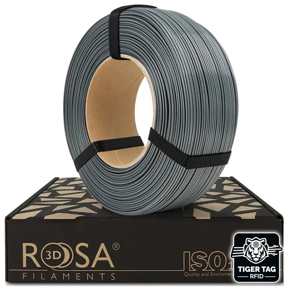 Rosa3D - PLA Starter - Gris (Gray) - 1,75 mm - 1 kg Refill avec RFID TigerTag