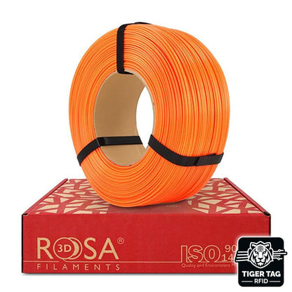 Rosa3D - ASA - Orange Pressée (Juicy Orange) - 1,75 mm - 1 kg Refill avec RFID Tiger Tag