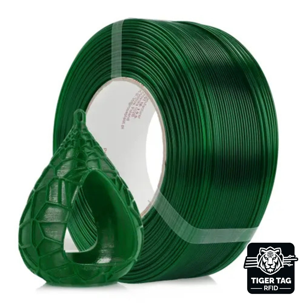 Rosa3D - PETG Standard HS - Vert Bouteille (Bottle Green Tr.) - 1,75 mm - 1 kg Refill RFID TigerTag