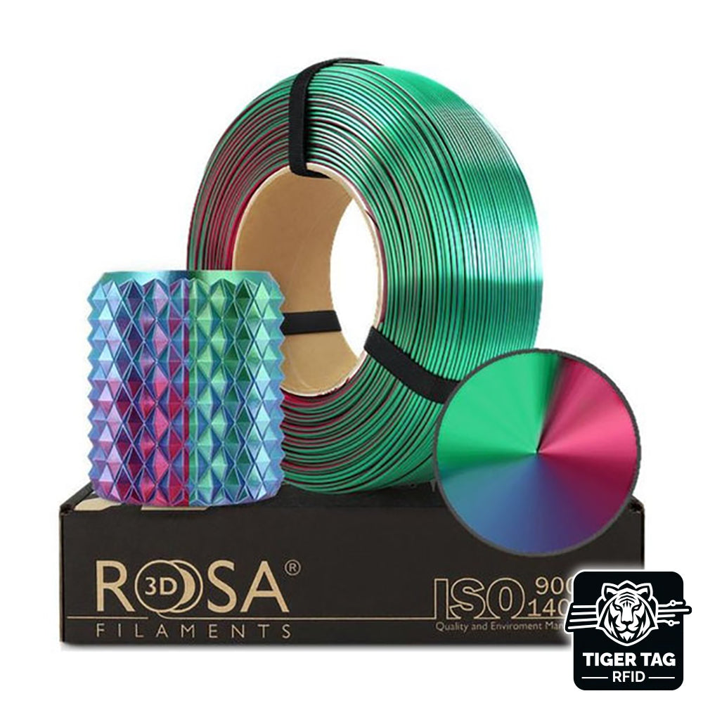Rosa3D - PLA Magic Silk - Aurore (Aurora) - 1,75 mm - 1 kg Refill avec RFID TigerTag