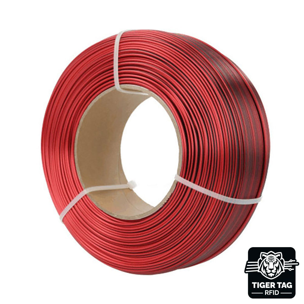 Rosa3D - PLA Magic Silk - Mystic Rouge & Noir (Mystic Red & Black) - 1,75 mm - 1 kg Refill avec RFID TigerTag