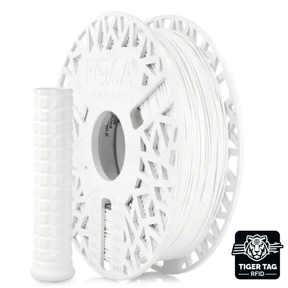 Rosa3D - TPU Flex LW - Blanc (White) - 1,75 mm - 700 g avec RFID TigerTag