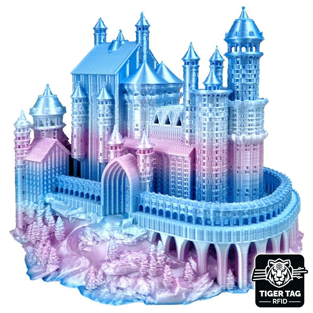 Rosa3D - PLA Rainbow - Arc-en-ciel Bonbon (Multicolour Silk Candy) - 1,75 mm - 1 kg Refill avec RFID TigerTag