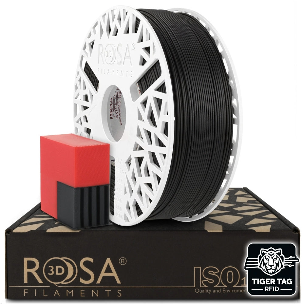 Rosa3D - HIPS High Impact HT - Noir (Black) - 1,75 mm - 1 kg avec RFID TigerTag