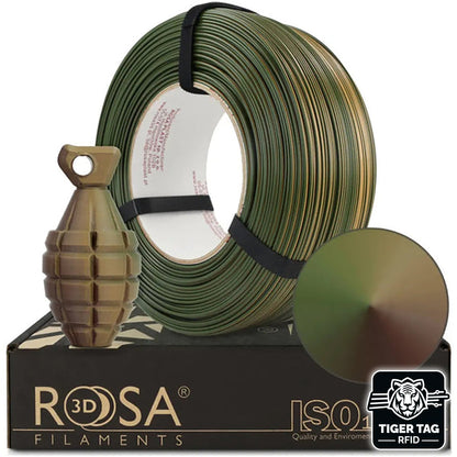 Rosa3D - PETG Magic - Armée (Army) - 1,75 mm - 1 kg Refill avec RFID TigerTag