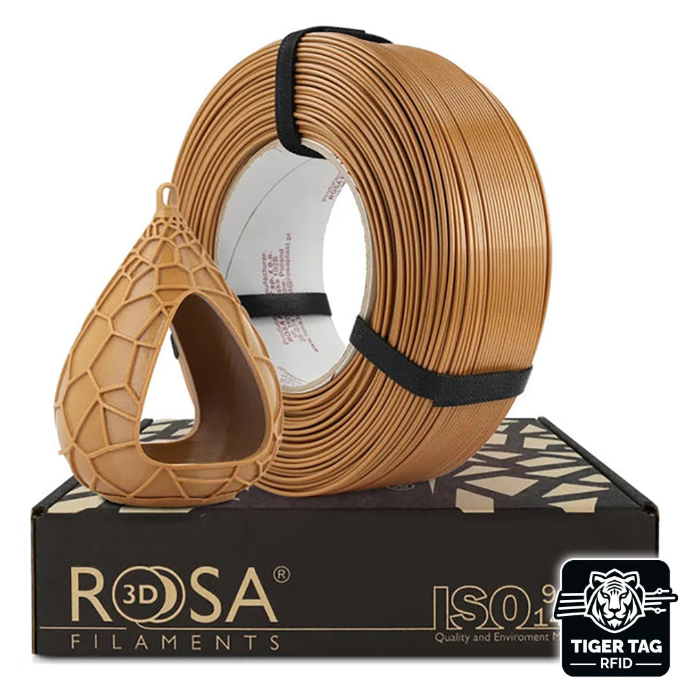 Rosa3D - PETG Standard HS - Marron Clair (Light Brown) - 1,75 mm - 1 kg Refill avec RFID TigerTag