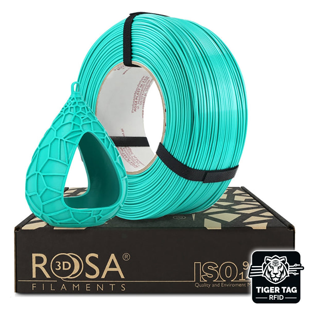 Rosa3D - PETG Standard HS - Menthe (Mint) - 1,75 mm - 1 kg Refill avec RFID TigerTag