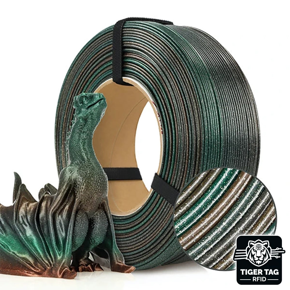 Rosa3D - PLA Galaxy - Arc-en-ciel Terra (Rainbow Terra) - 1,75 mm - 1 kg Refill avec RFID TigerTag